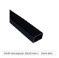 PERFIL RECTANGULAR 30X20X 2 MM